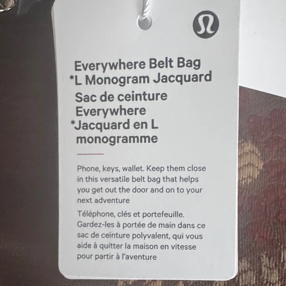 👜 Lululemon Everywhere Belt Bag – L Monogram Jacquard NWT - Picture 8 of 9